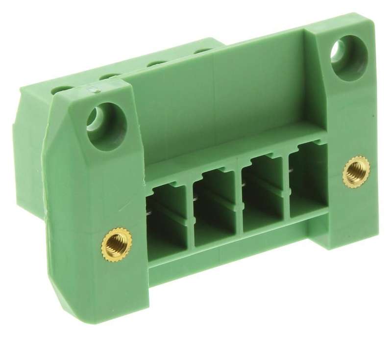 Phoenix Contact (DFK-PC 4/ 4-GF-7,62) Terminal Block, Feed-Thru, Header