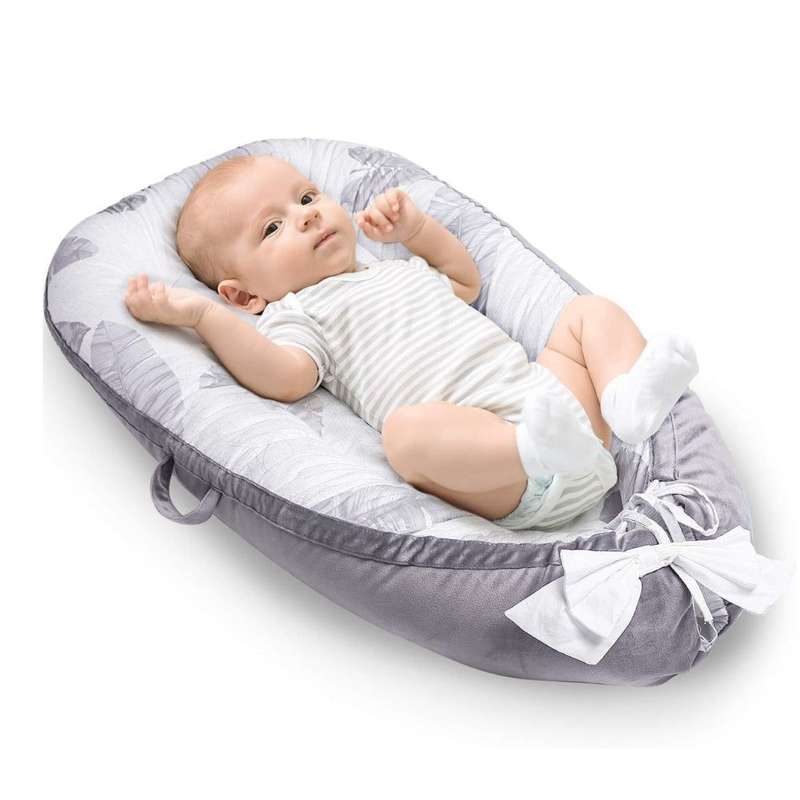 Baby Lounger for Newborn Infant Baby Nest Sleeper - Gray