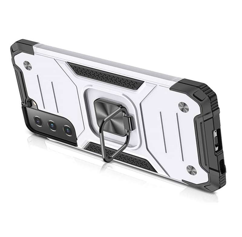 Military Grade Rugged Cover Heavy Duty Samsung S22 Cases with Metal Ring Kickstand