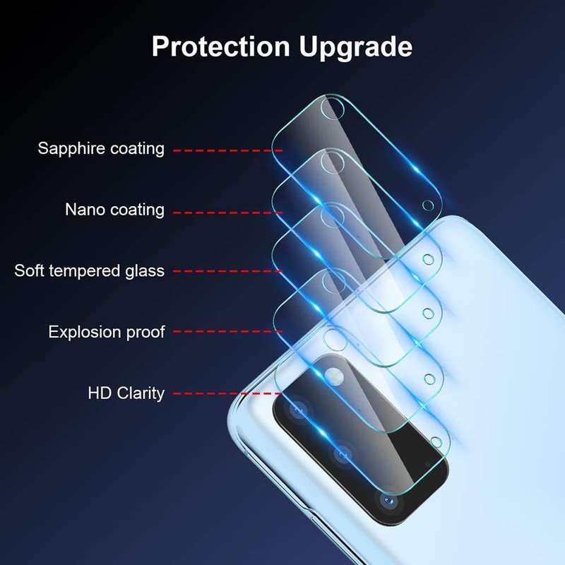 Curved edge LCD and camera lens tempered glass for Samsung A31