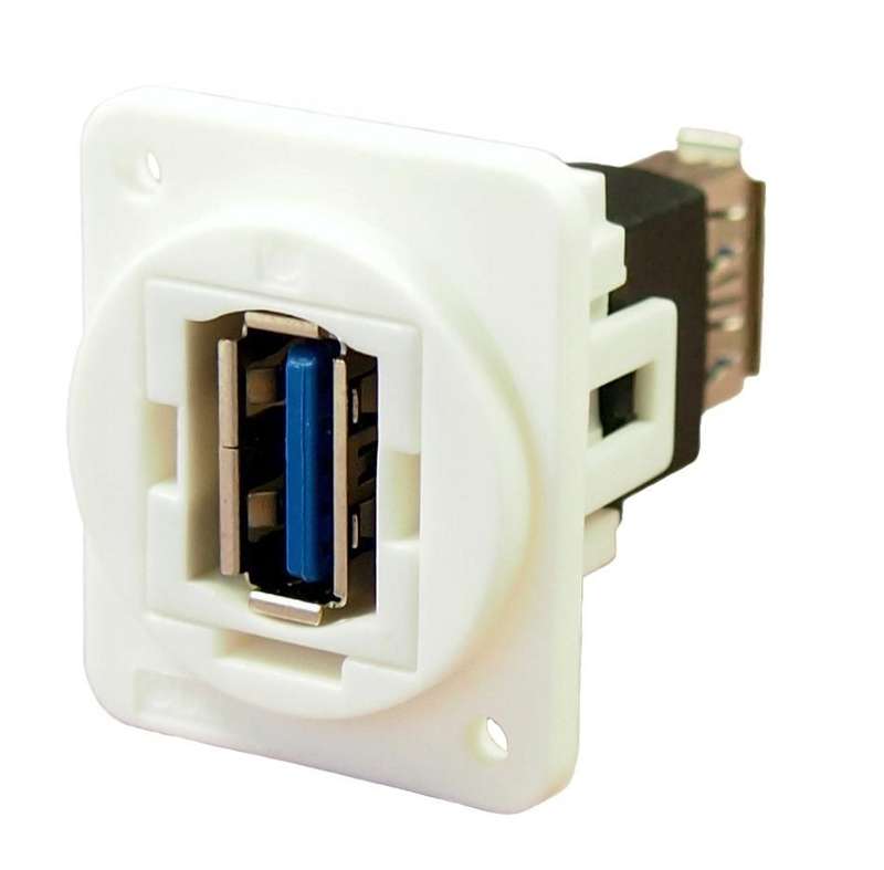 Cliff Electronic (CP30205NXW) USB Adapter, Plain Hole, USB 3.0, FT