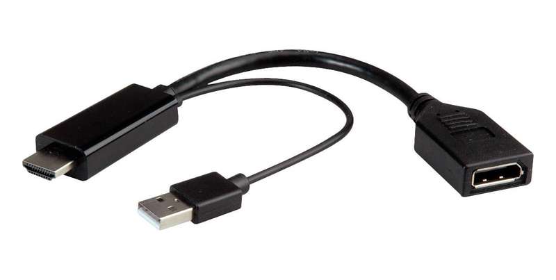 Roline (12.03.3147) HDMI Type A Plug, DisplayPort Plug, 5.9 ", 150 mm