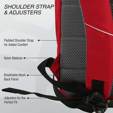 Kingsons Arrow Series -  15.6" Notebook Backpack - Red