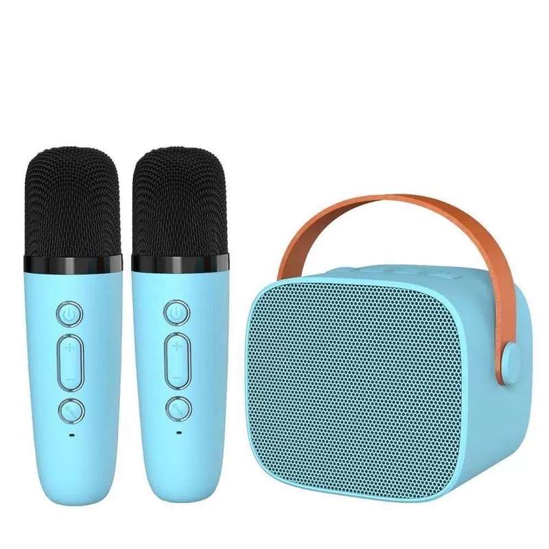 Mini Karaoke Machine,2 Wireless Microphones for Kids Adults Karaoke & Mike Toys