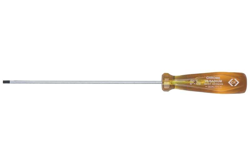 CK Tools (T4975 08) Screwdriver, Slotted, Parallel, 200mm Blade, 3 mm