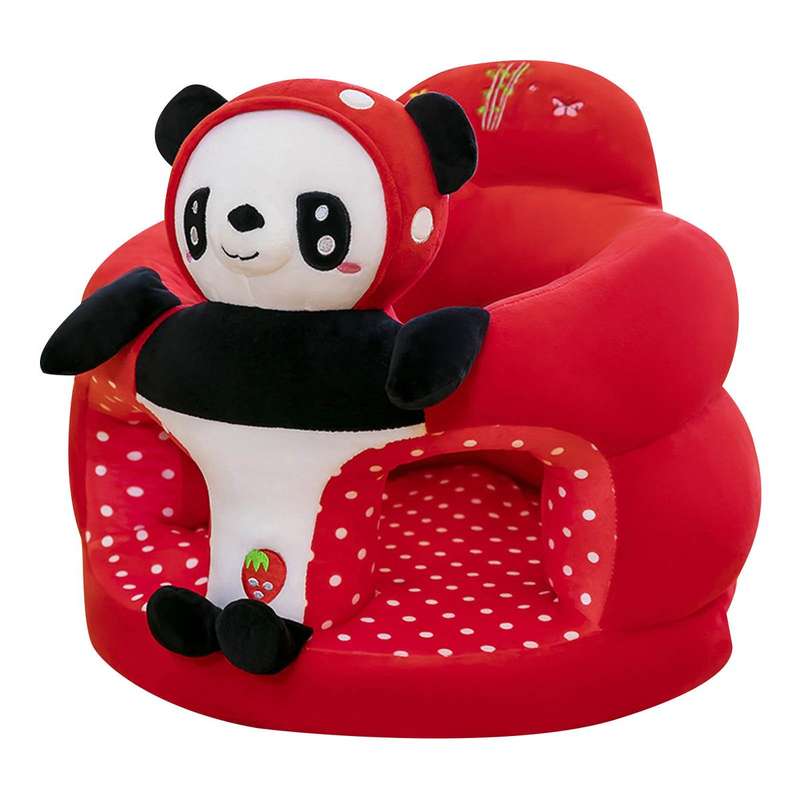 Baby Learning To Sit On Sofa Small Child Sofa Cartoon Baby Seat - Red