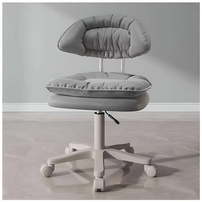 Ergonomic Hairdressing and Makeup Leather Swivel Cushion Chair