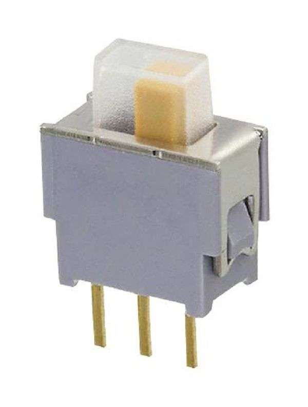 Nidec Copal (ASE1E-2M-10-Z) Slide Switch, Hyper-Miniature, SPDT, On-Off-On