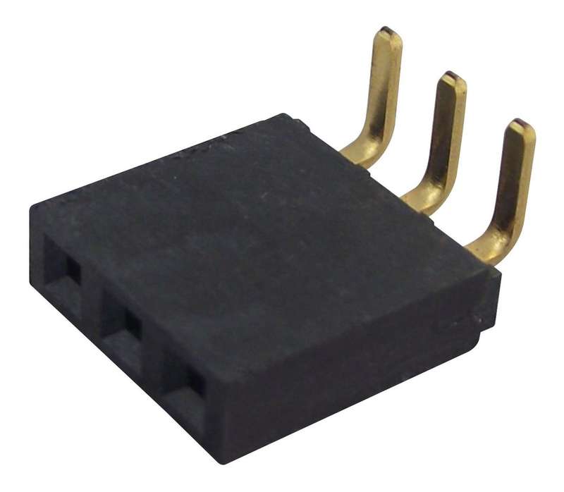 Samtec (SSW-103-02-G-S-RA) PCB Receptacle, Board-to-Board, 2.54 mm, 1 Rows