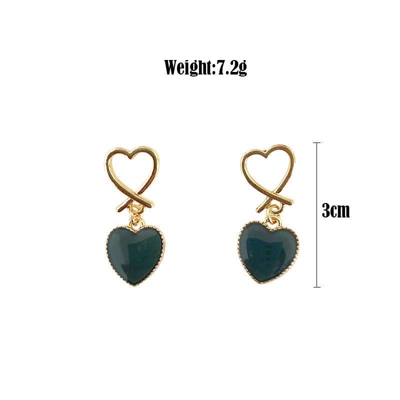 Acrylics Heart Shape Earrings For Women