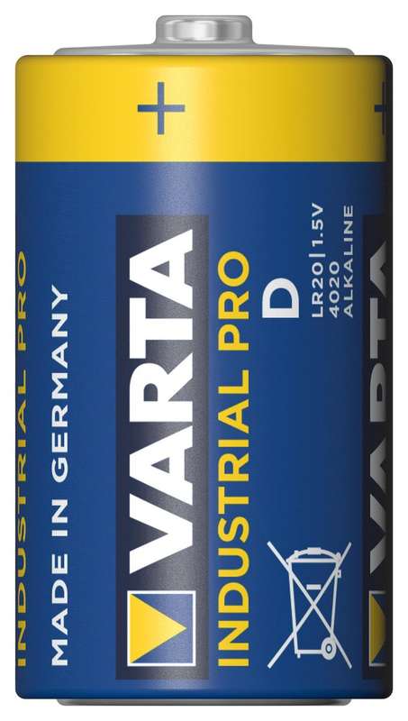 Varta (4020211111) Battery, 1.5 V, D, Alkaline, 17 Ah, 34.2mm