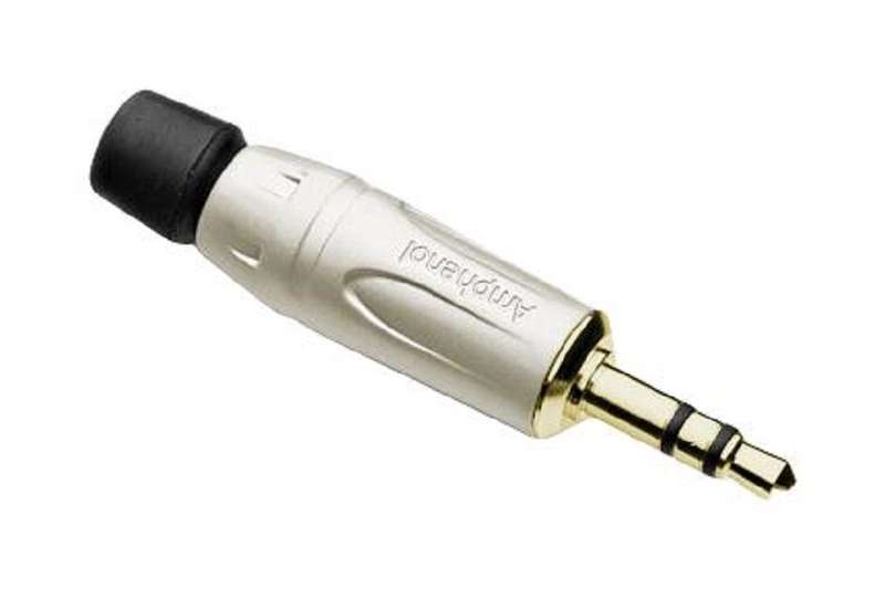 Amphenol (KS3P-AU) Phone Audio Connector, Stereo, 3 Contacts, Plug, 3.5 mm