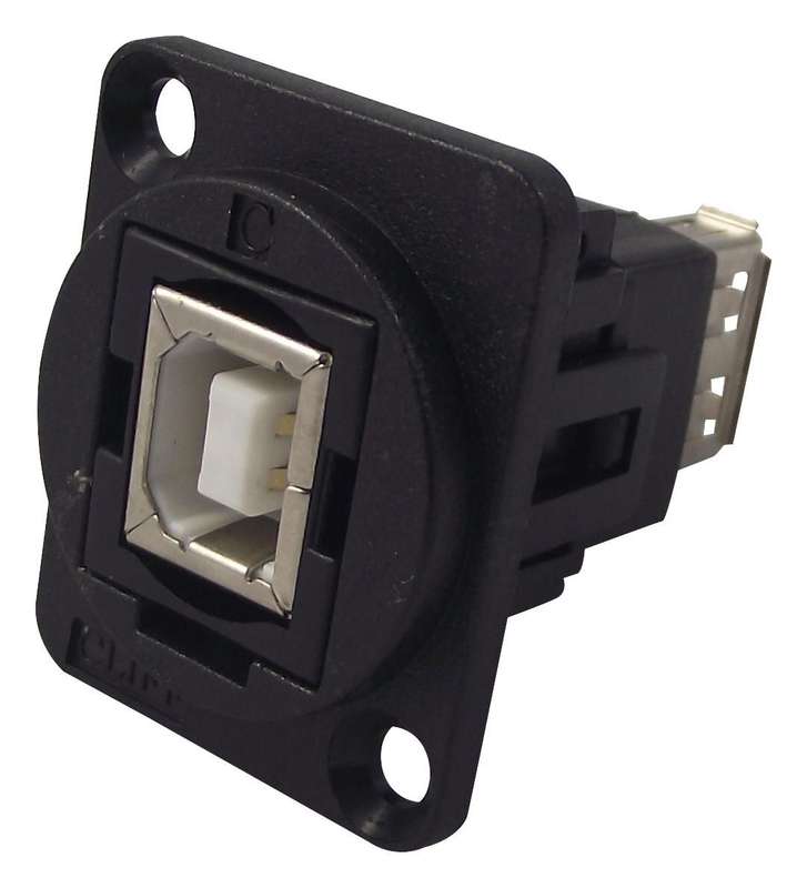 Cliff Electronic (CP30207NX) USB Adapter, Plain Hole, USB 2.0, FT