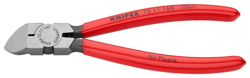 Knipex (72 11 160) Cutter, For Plastic / Lead, Oblique, 160mm