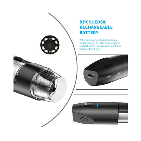 50X to 1000X Digital Microscope HD 1080p