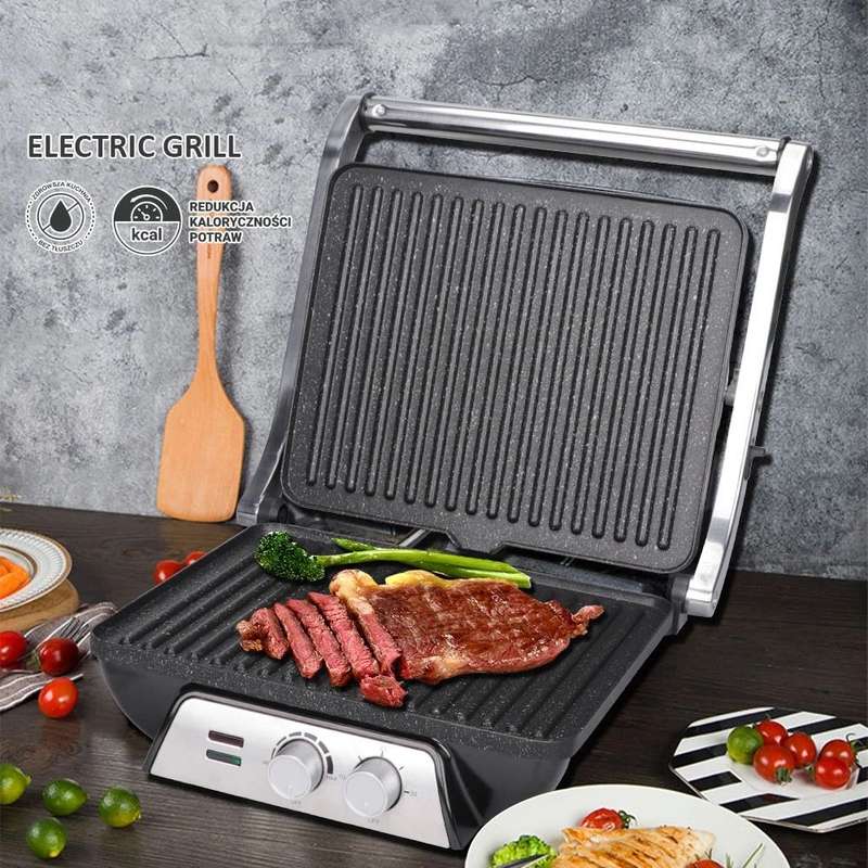 2000W Non-stick Pan Professional Steak Grilling Machine Electric Grills