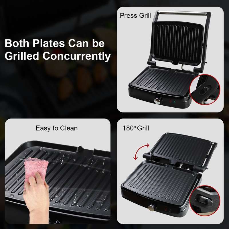 Sokany Sandwich Press and Healthier Grill - 2000W