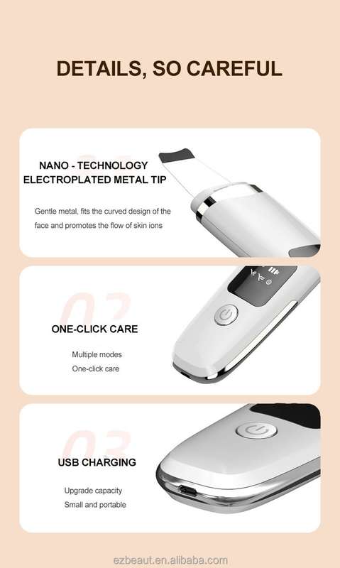 Ultrasonic Iron Facial cleansing Scrubber
