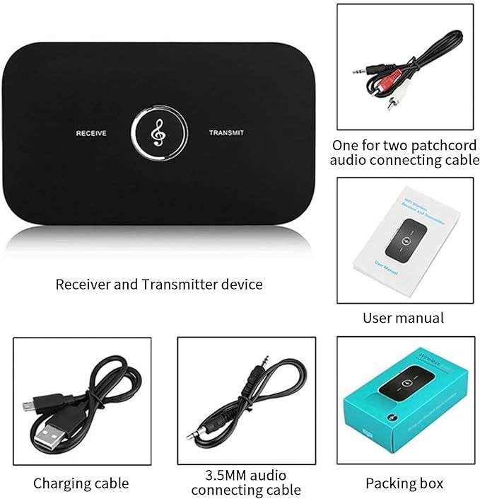 DW Wireless 2-in-1 Audio Receiver/Transmitter - Black