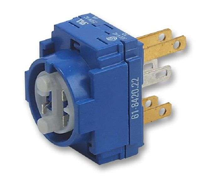 Eao (61-8420.22) Contact Block, 2NO, 5 A, 250 V, 2 Pole