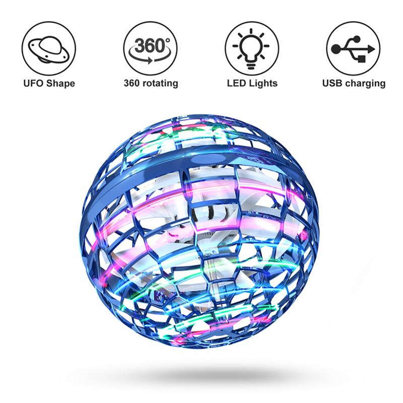 Flying Spinner - Boomerang Hand Controlled Mini Ball-BLUE