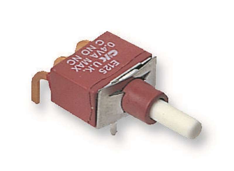 C&K Components (E125SD1ABE) Pushbutton Switch, E020, SPDT, On-(On)
