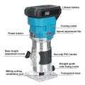 Lithium Ion Woodworking Electric Trimming Router