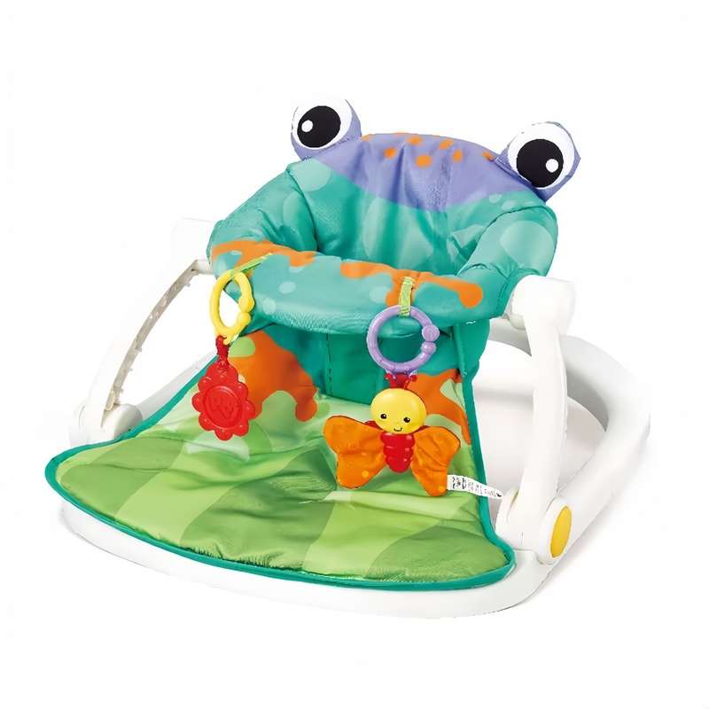 Floor seat-frog portable baby chair with toys