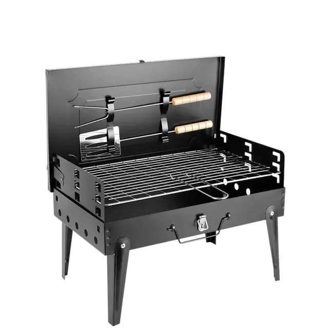 Multifunction Portable Folding BBQ Grill Camping Picnic Braai Stand