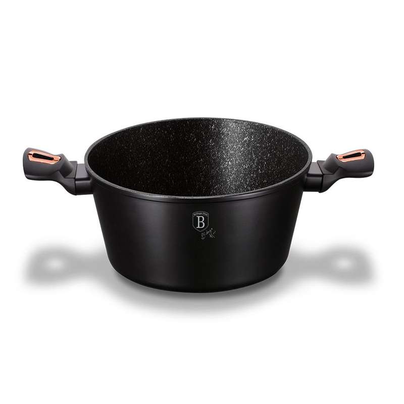 Berlinger Haus 24cm Marble Coating Casserole- Black Rose Collection(Second hand(No Lid)