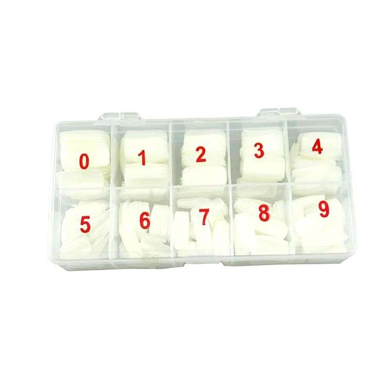 500 Piece Lady French Acrylic Style Artificial False Nails - Transparent