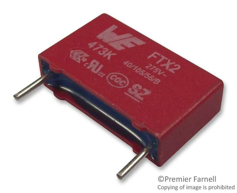 Wurth Elektronik (890324025034CS) Safety Capacitor, 0.33 µF, ± 10%,