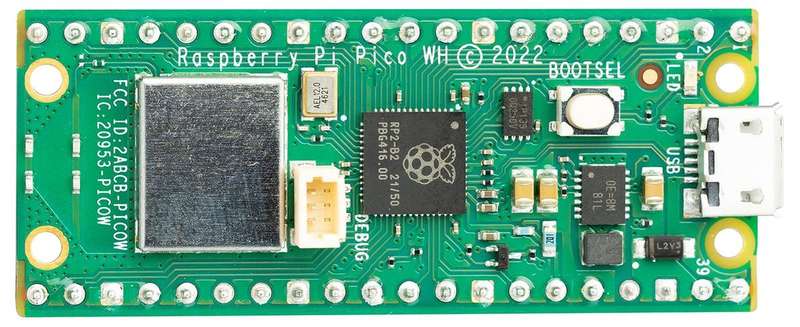 Raspberry Pi (RASPBERRY PI PICO WH) ARM Cortex-M0+Flash, Wifi, With header