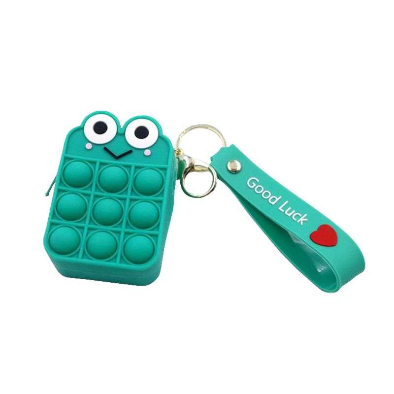 Mini Coin Purse Push Bubbles Fidget Toys For Adults Boys Girls - Strawberry