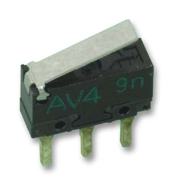 Panasonic (AV452461) Microswitch, Right Angle Terminal, Ultra Miniature