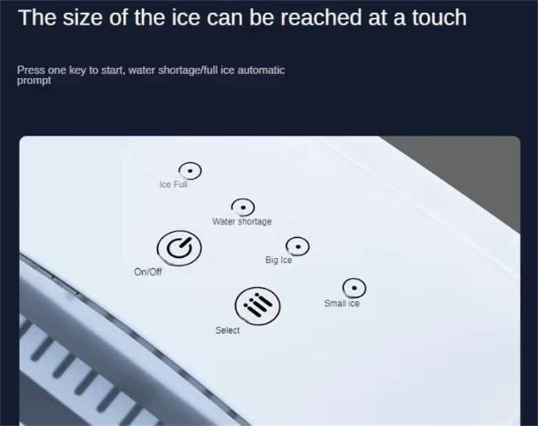 Countertop Small Power Mini Automatic Home Ice Maker Machine