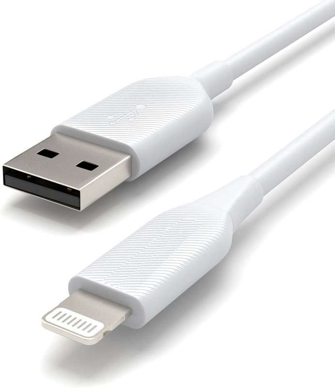 2M 3A USB A To Lightning - Fast Data Charging Cabl