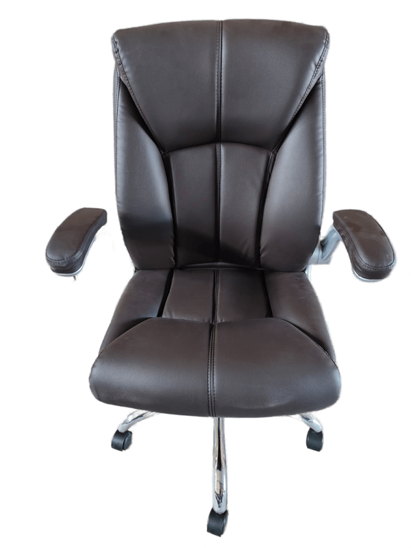 Executive Office Chair - PU Leather - Brown Colour