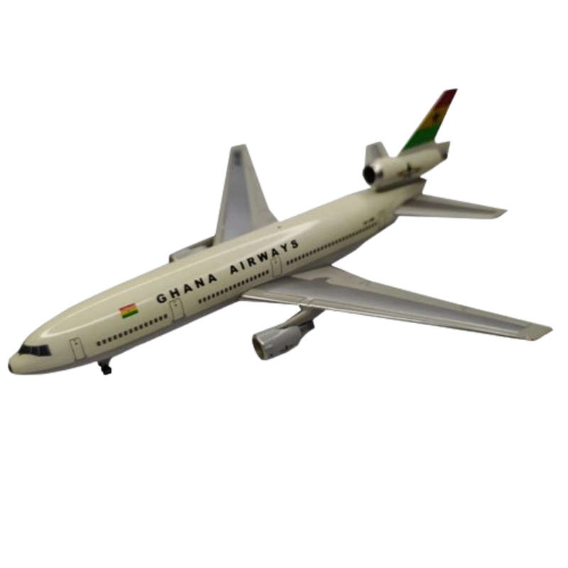 1:400 Scale, Ghana Airways, McDonnel Douglas, DC -10 , Diecast Alloy Model