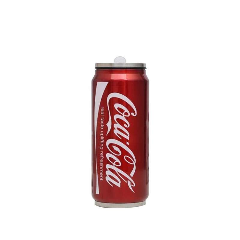 Attractive Stainless Steel Coca Cola Vacuum Cup- Red