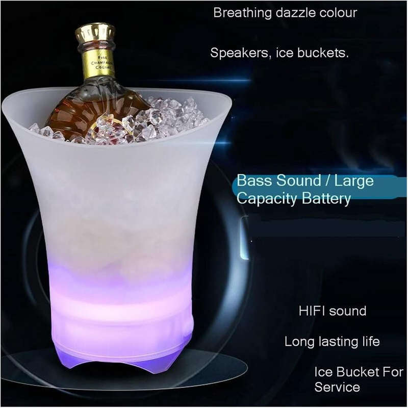 Bluetooth speaker led ice bucket
