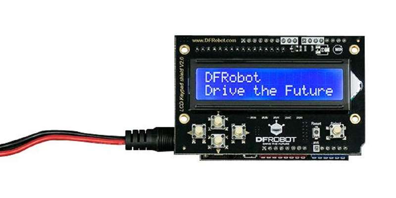 DFRobot (DFR0374) LCD Keypad Shield, V2.0, Arduino Board