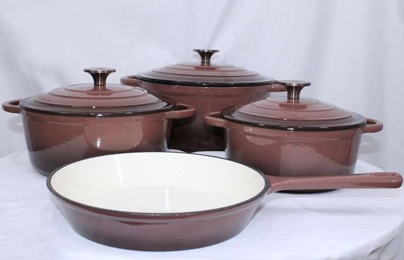 Cast Iron Pot Set -7 Piece