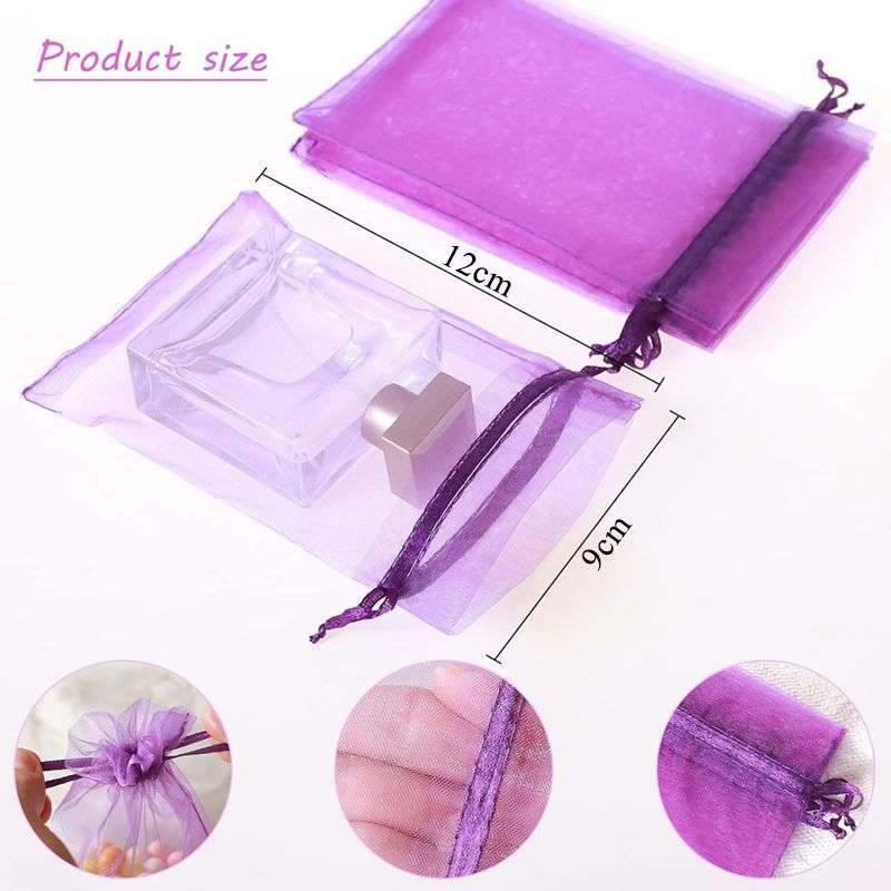 75 Piece Organza Candy Mesh Drawstring Favour Bags