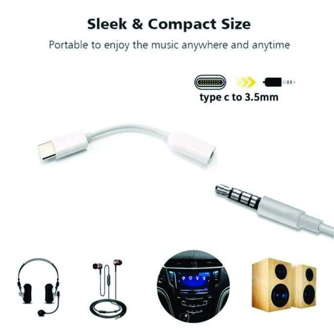 Type-C to 3.5mm AUX Earphone Cable Adapter