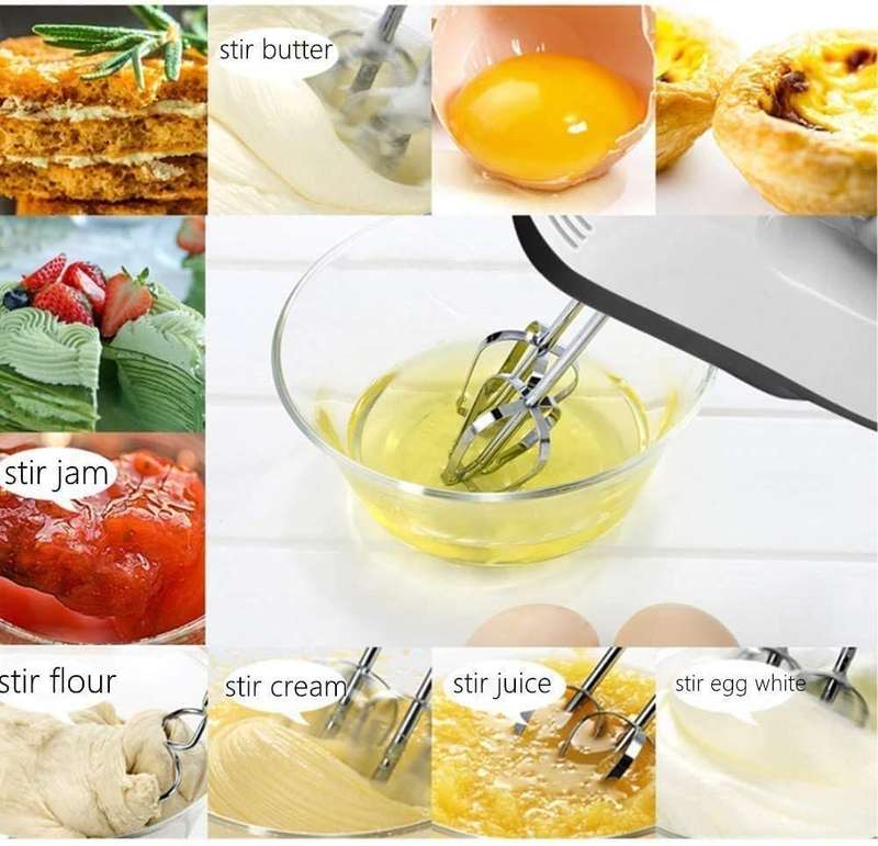Super 7 speed Electric Hand Mixer With Stainless Bowl