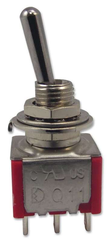 Multicomp Pro (1MD1T1B5M1QE) Toggle Switch, On-None-On, DPDT