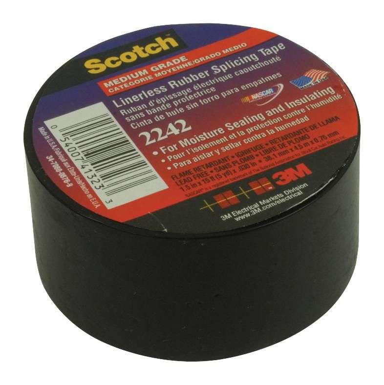 3M (2242-1-1/2X15FT) Electrical Insulation Tape, 38.1 mm x 4.57 m