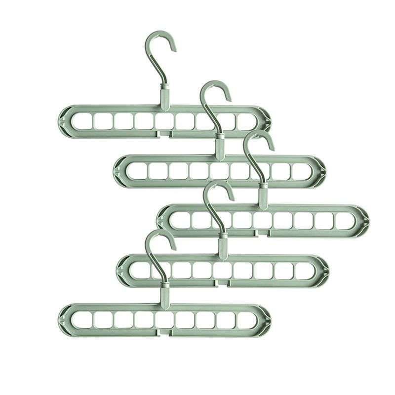 Slide Space Saving Clothes Hanger Organizer - 5 Pack