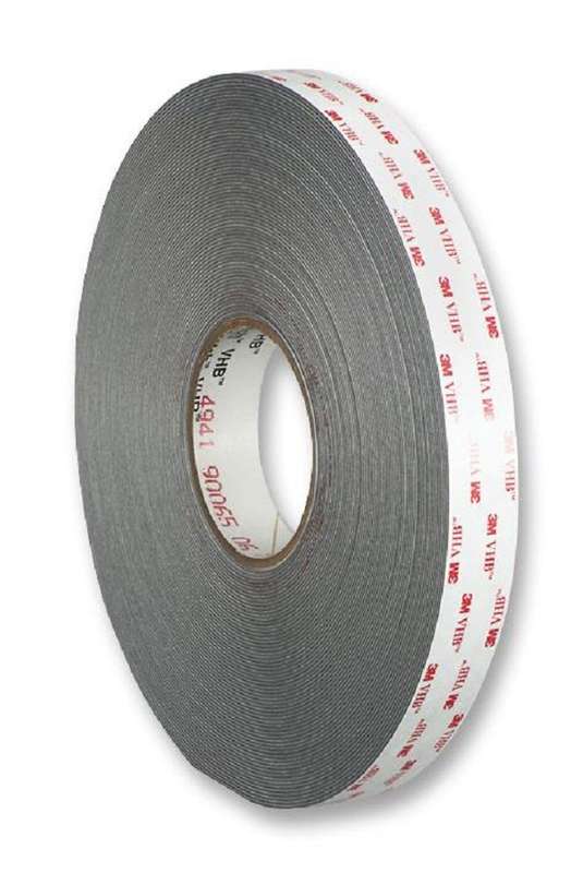 3M (4941 19MM) Foam Tape, Double Sided, Acrylic, Grey, 19 mm x 33 m